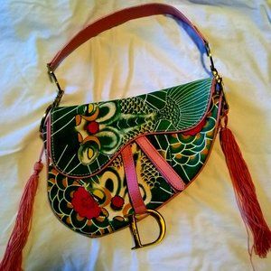 Rare Limited Edition Christian Dior Koi Saddle Bag